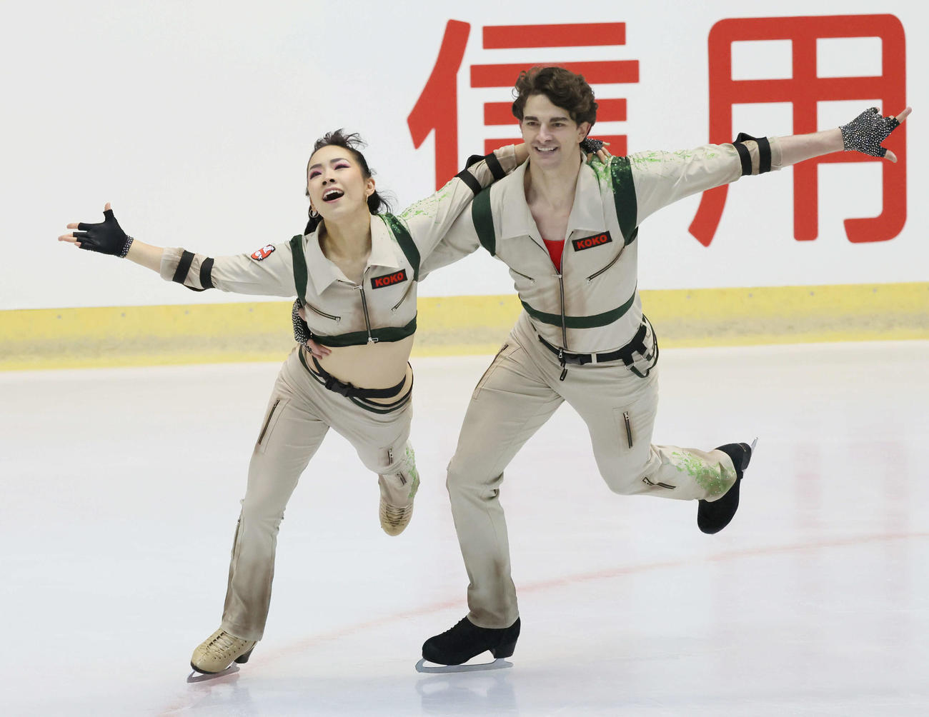 西日本フィギュアスケート選手権　アイスダンス　小松原美里＆小松原尊（撮影・加藤孝規）