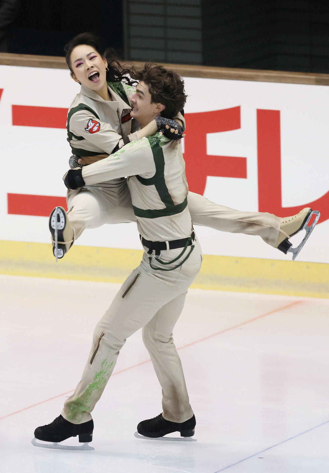 西日本フィギュアスケート選手権　アイスダンス　小松原美里＆小松原尊（撮影・加藤孝規）