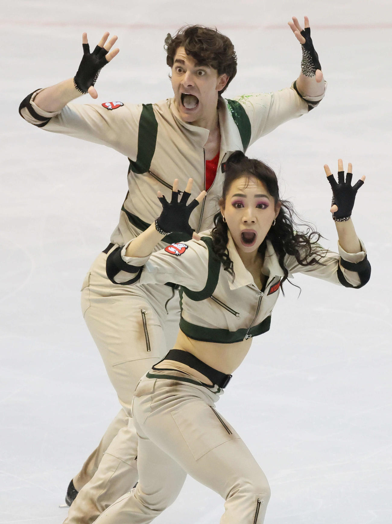 西日本フィギュアスケート選手権　アイスダンス　小松原美里＆小松原尊（撮影・加藤孝規）