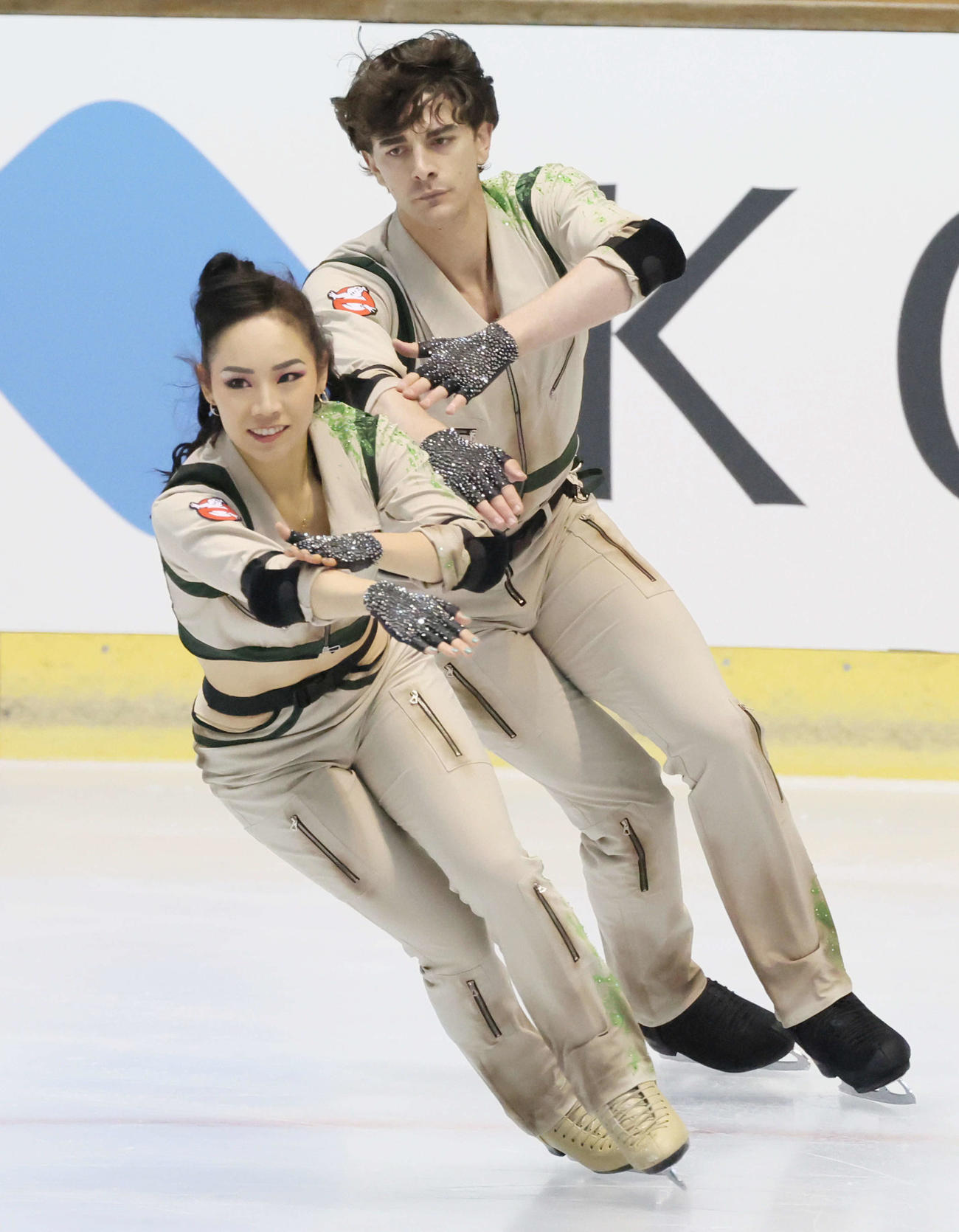 西日本フィギュアスケート選手権　アイスダンス　小松原美里＆小松原尊（撮影・加藤孝規）