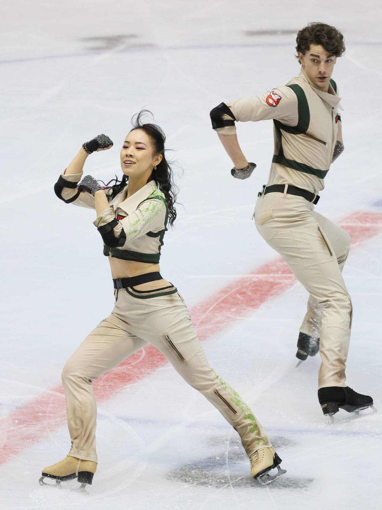 西日本フィギュアスケート選手権　アイスダンス　小松原美里＆小松原尊（撮影・加藤孝規）