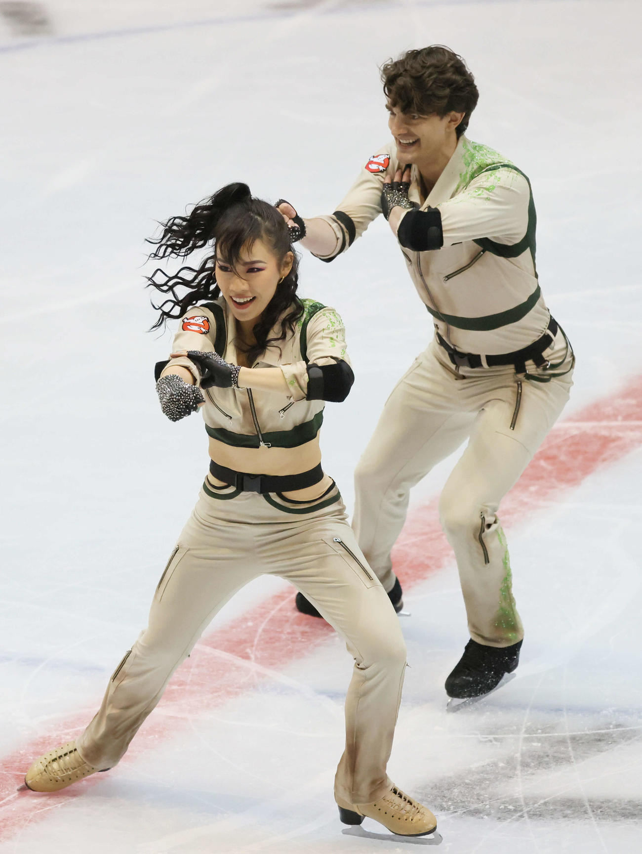 西日本フィギュアスケート選手権　アイスダンス　小松原美里＆小松原尊（撮影・加藤孝規）