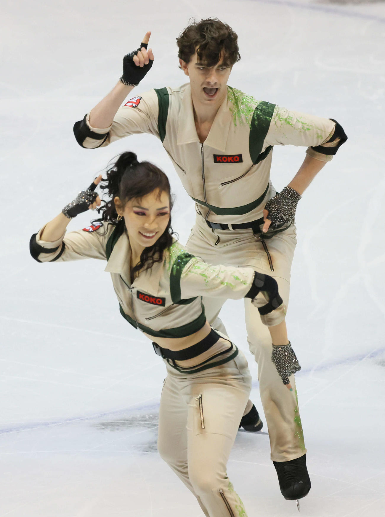 西日本フィギュアスケート選手権　アイスダンス　小松原美里＆小松原尊（撮影・加藤孝規）