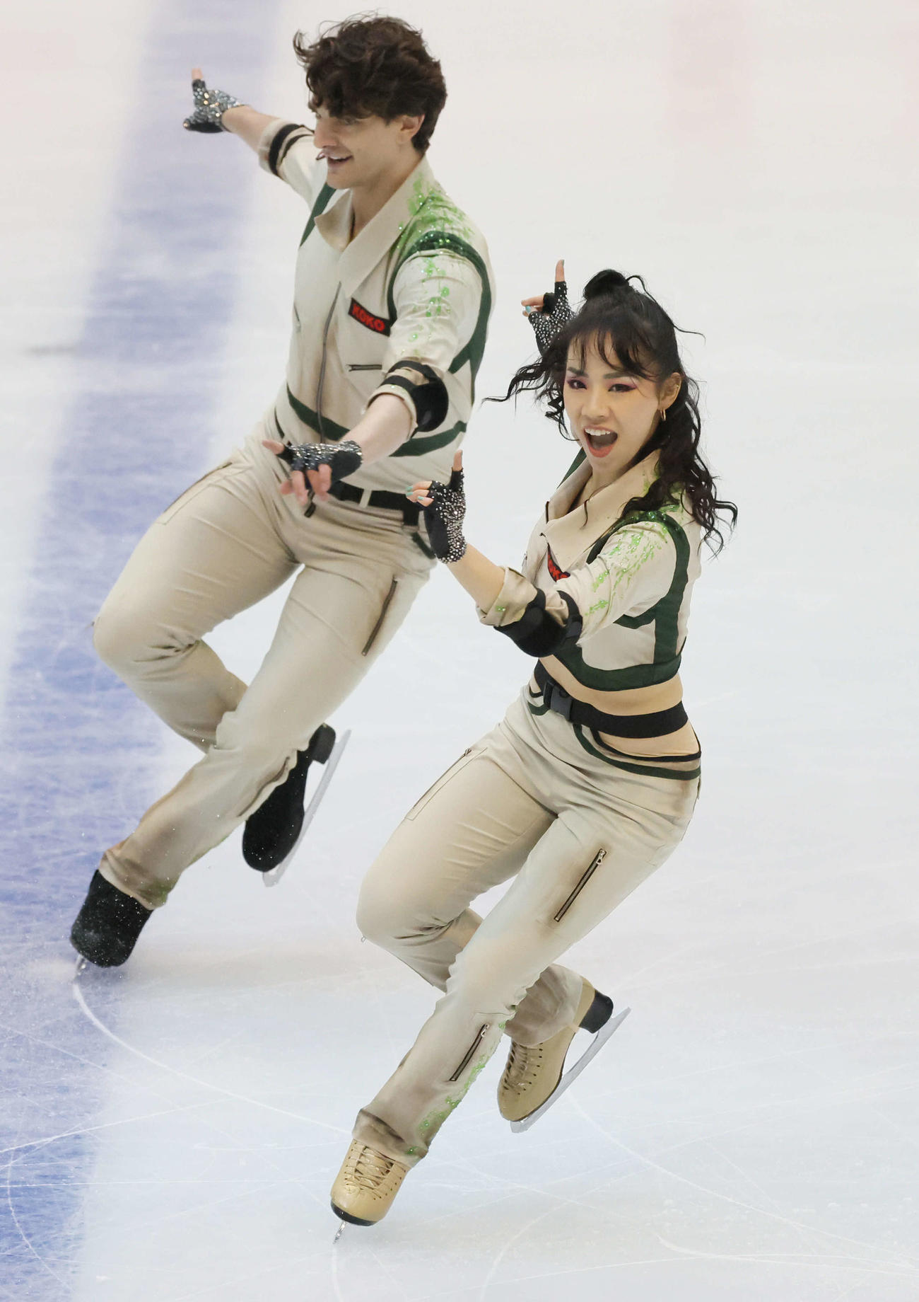 西日本フィギュアスケート選手権　アイスダンス　小松原美里＆小松原尊（撮影・加藤孝規）