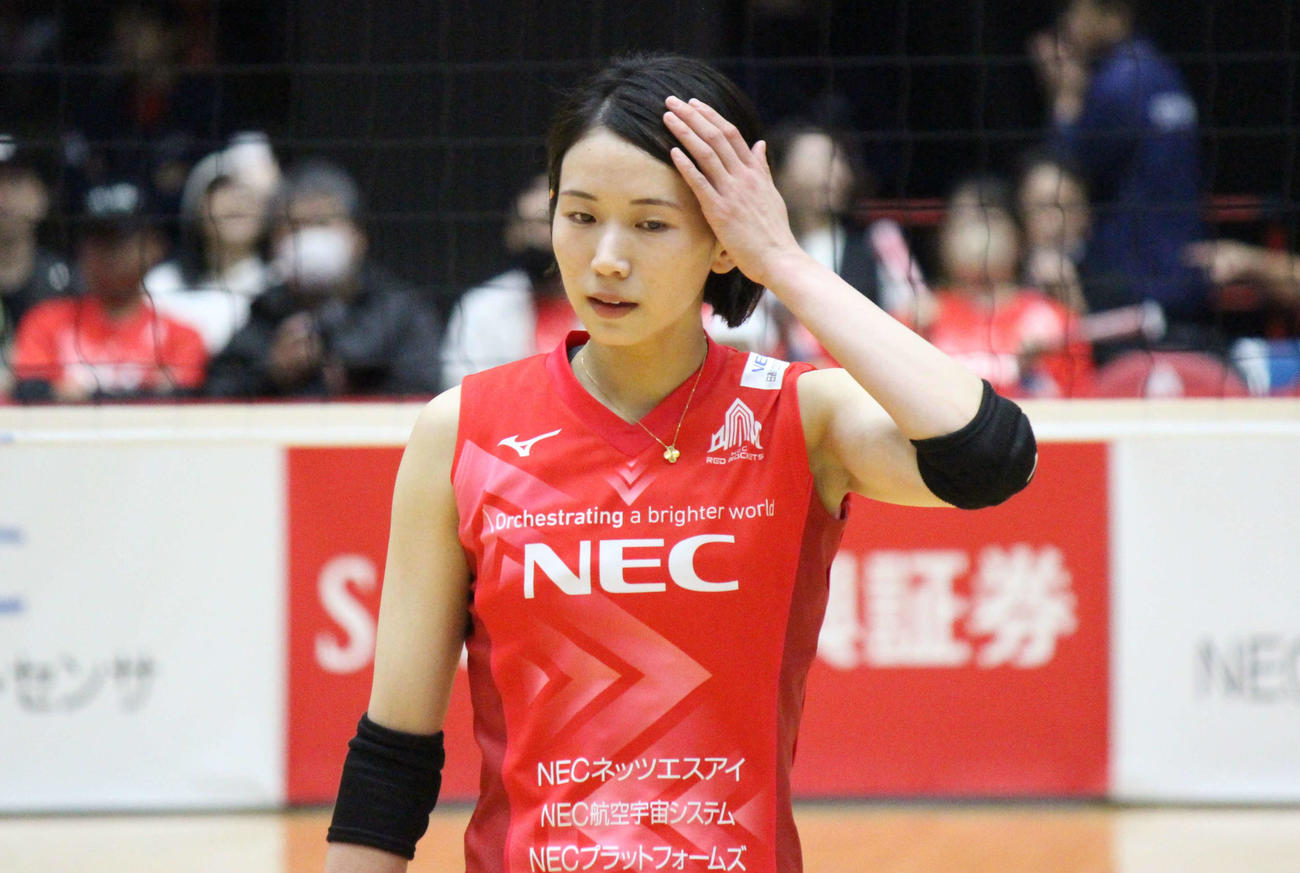 NECの古賀紗理那（撮影・勝部晃多）