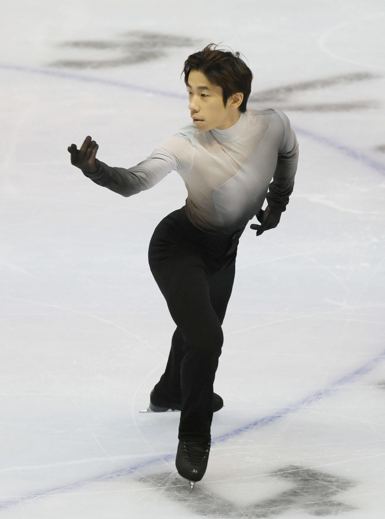 西日本フィギュアスケート選手権　男子フリー　織田信成（撮影・加藤孝規）