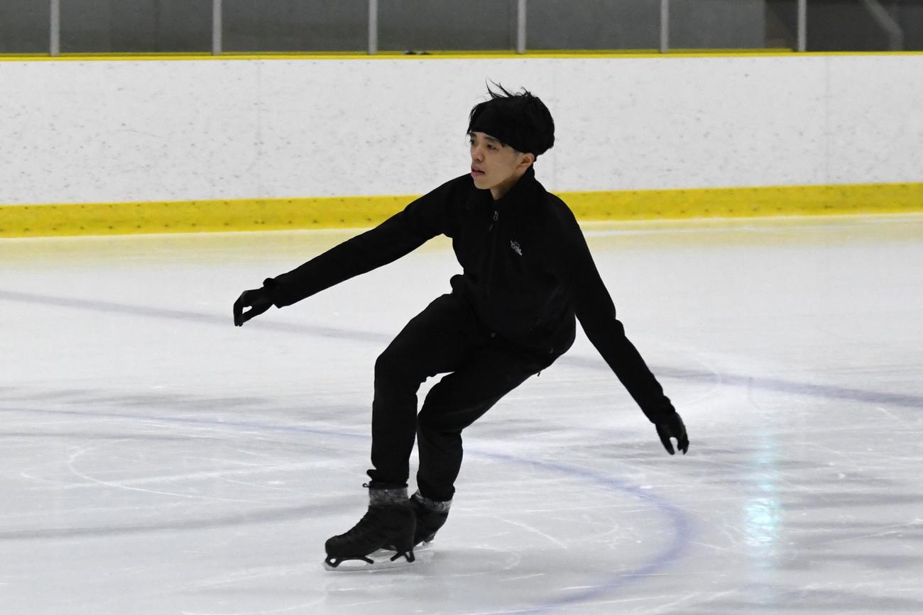 東日本選手権に向けて練習に励む坪井（撮影・石井翔太）