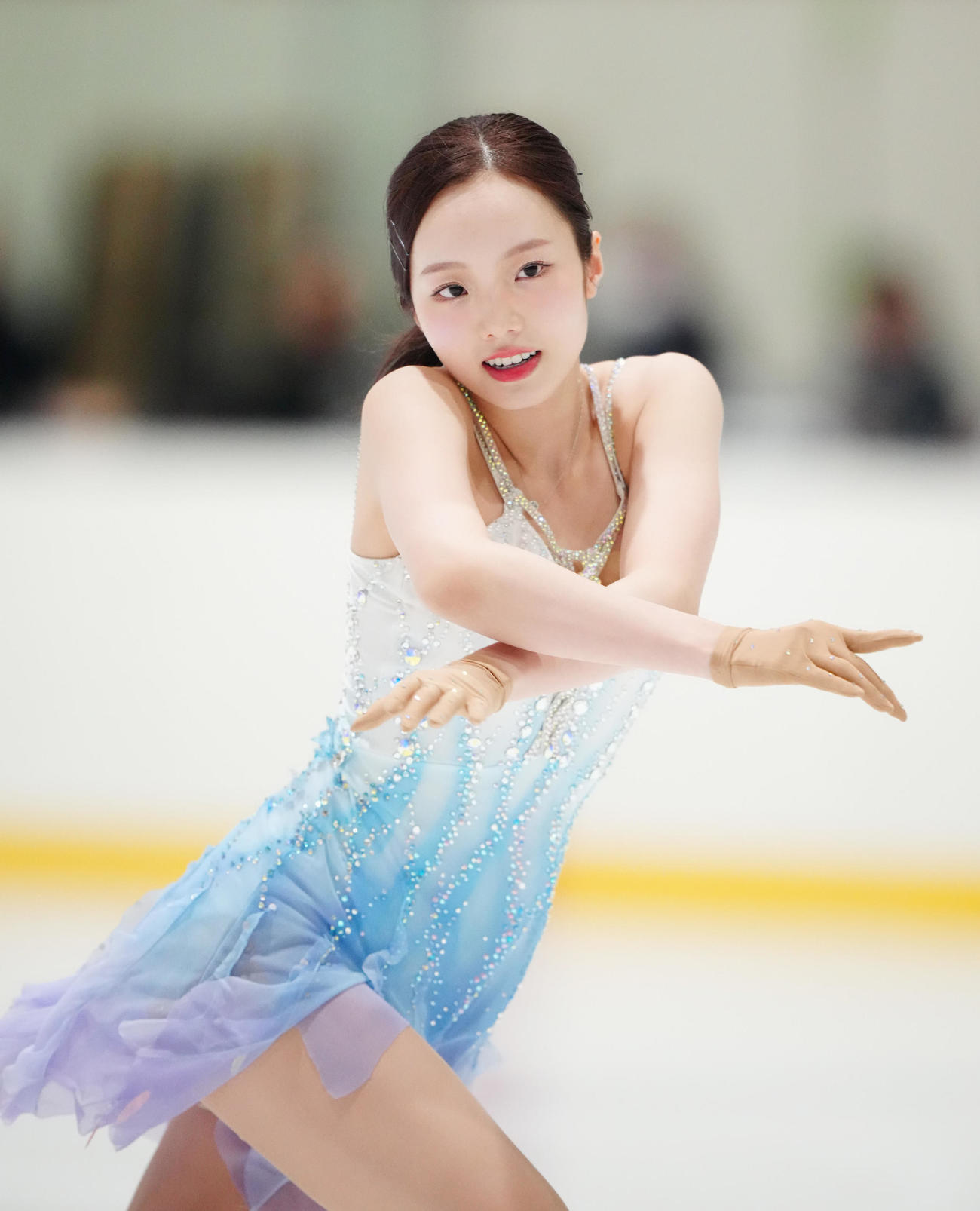 女子SPに臨む本田真凜（撮影・江口和貴）