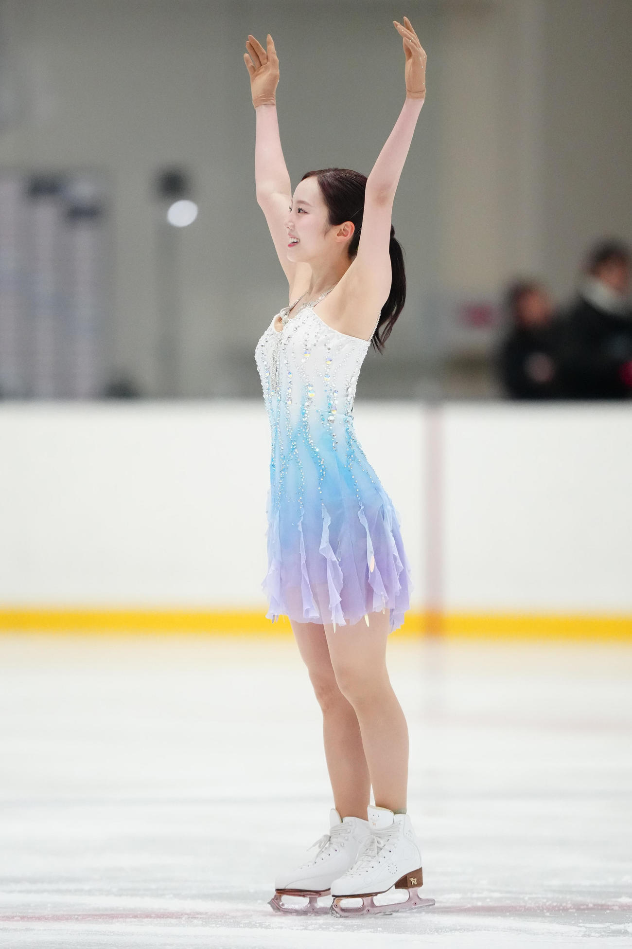 女子SPの演技を終えた本田真凜（撮影・江口和貴）