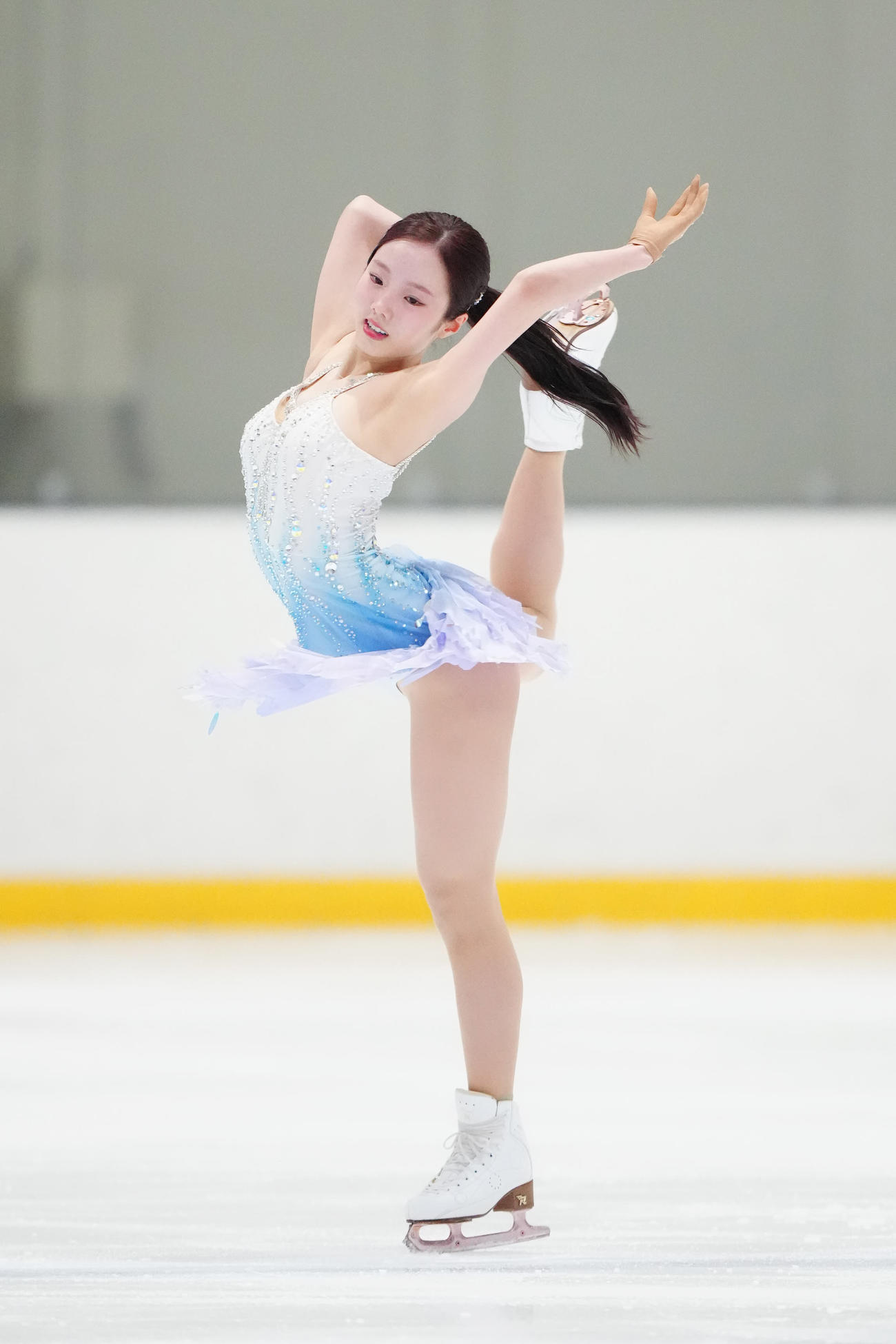 女子SPに臨む本田真凜（撮影・江口和貴）