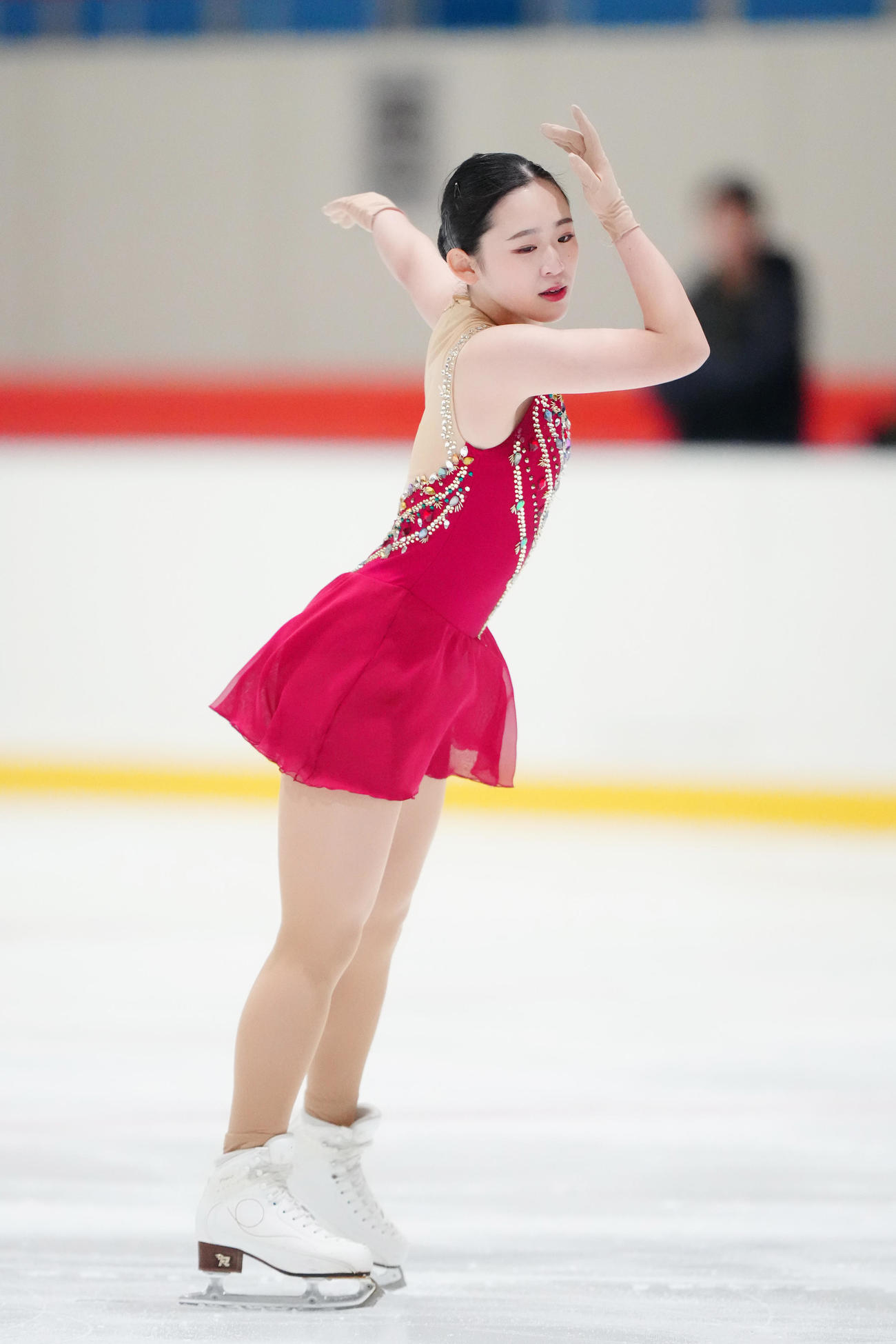 女子SPに臨む青木祐奈（撮影・江口和貴）