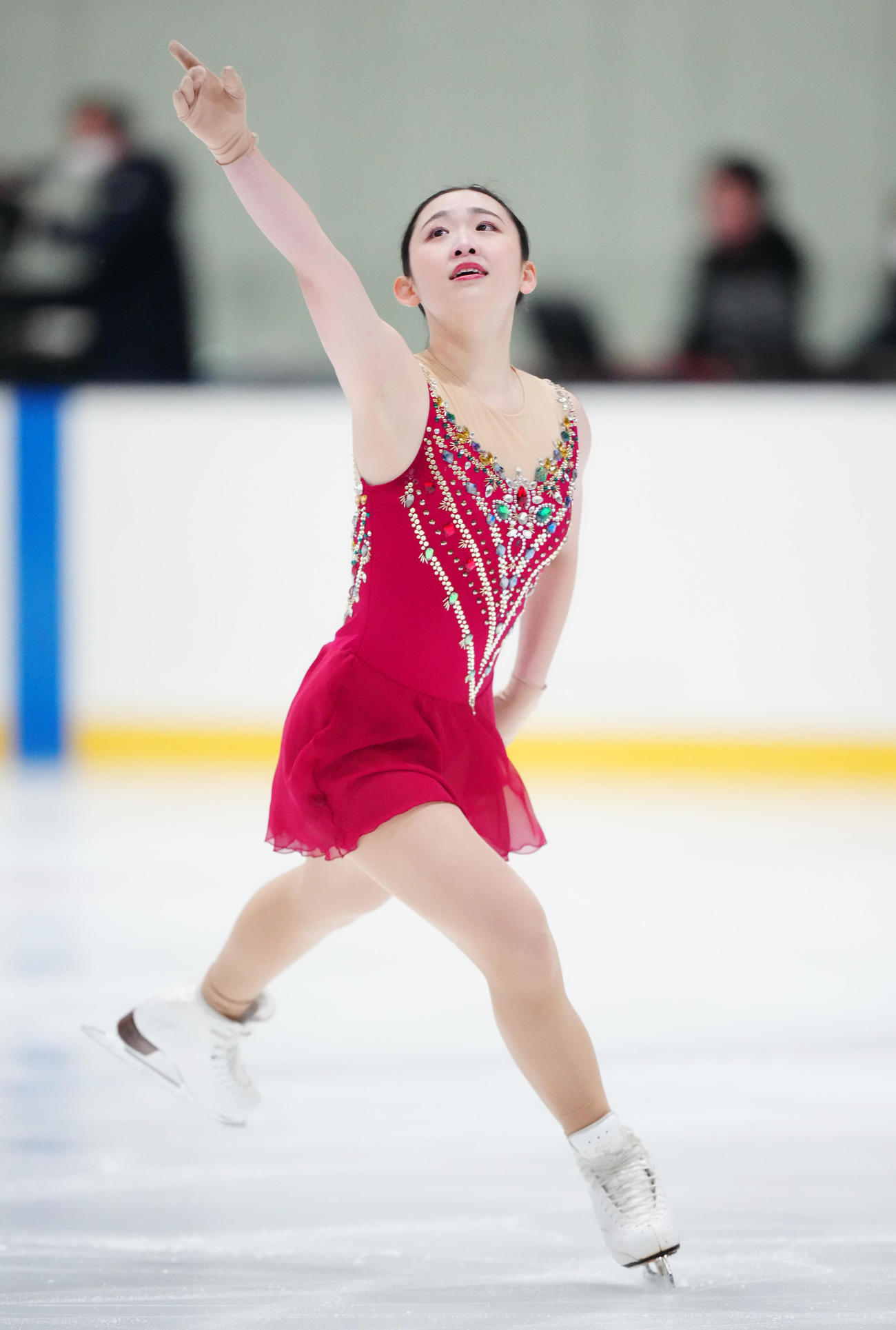 女子SPに臨む青木祐奈（撮影・江口和貴）