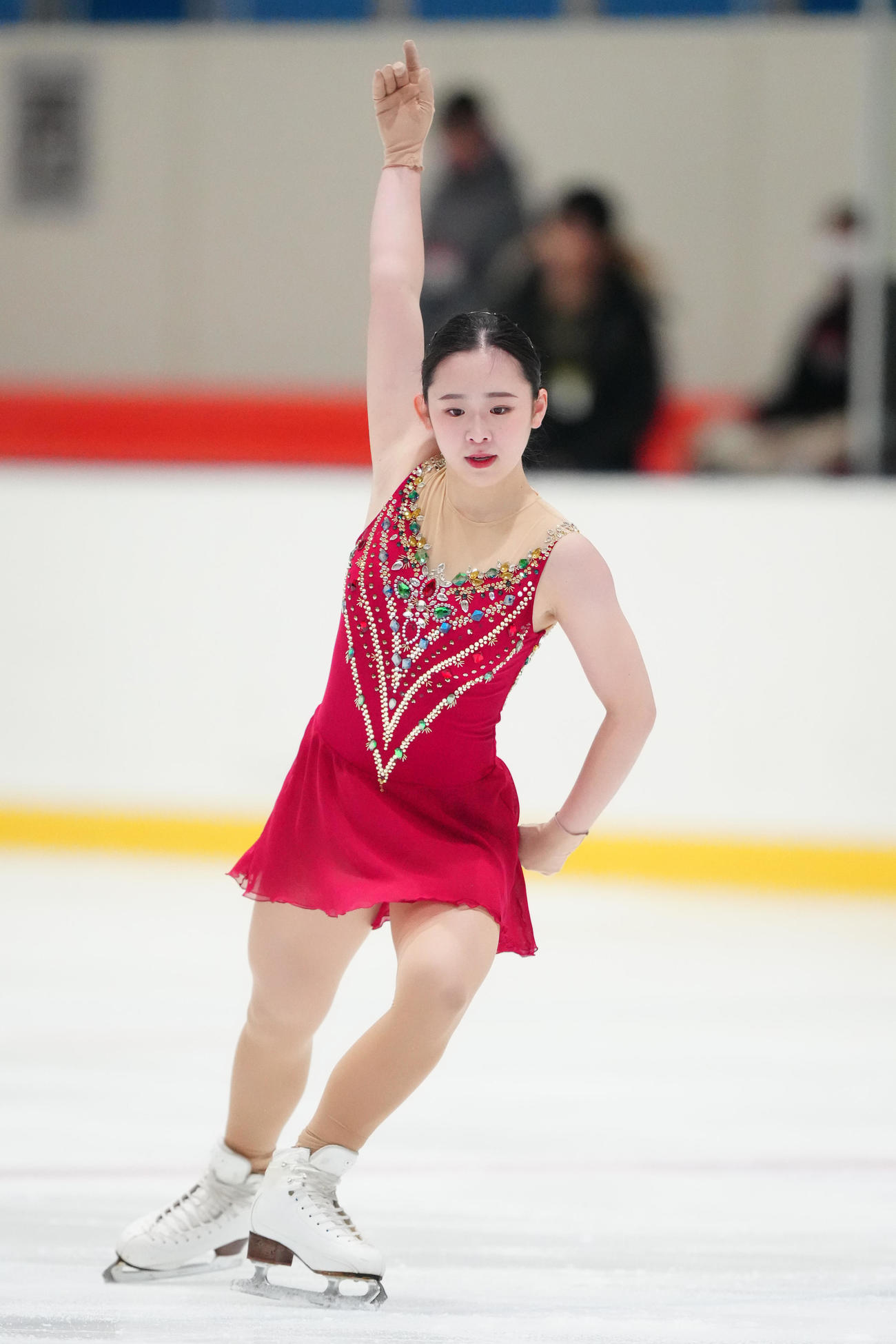 女子SPに臨む青木祐奈（撮影・江口和貴）