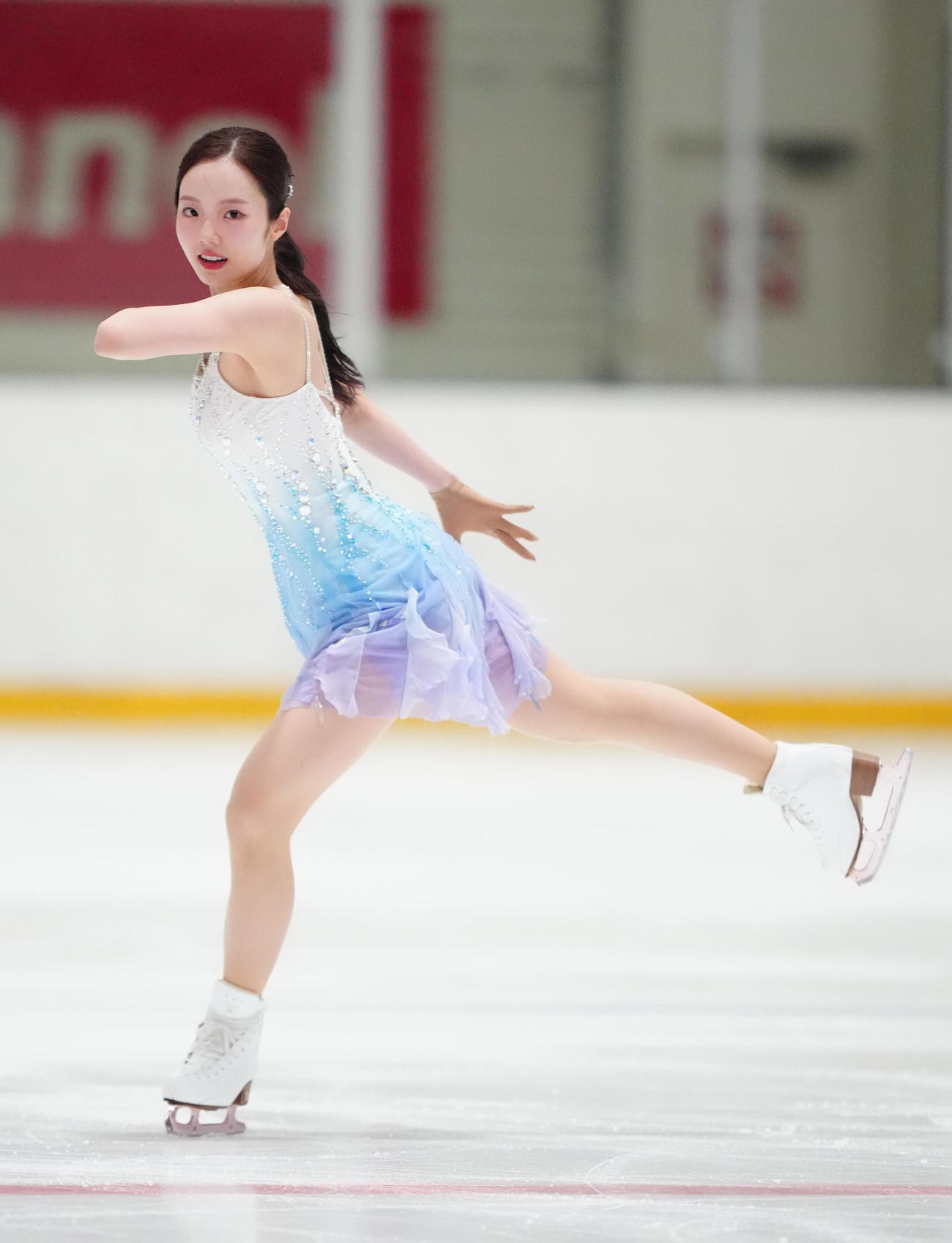 女子SPに臨む本田真凜（撮影・江口和貴）