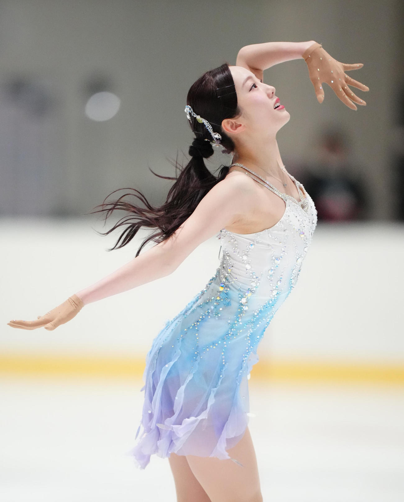 女子SPに臨む本田真凜（撮影・江口和貴）