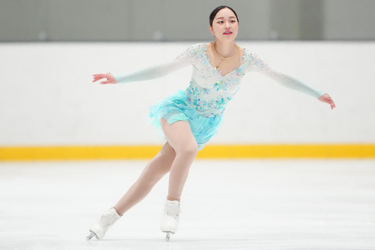 女子SPに臨む江川マリア（撮影・江口和貴）