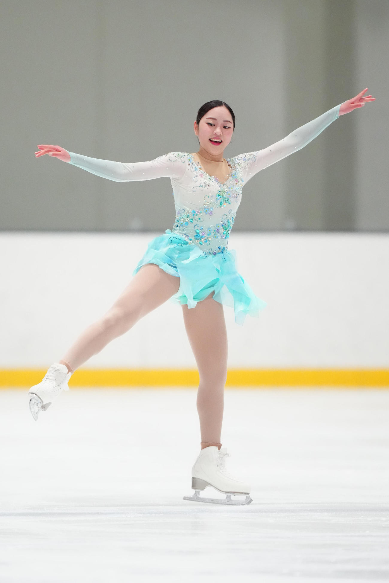 女子SPに臨む江川マリア（撮影・江口和貴）