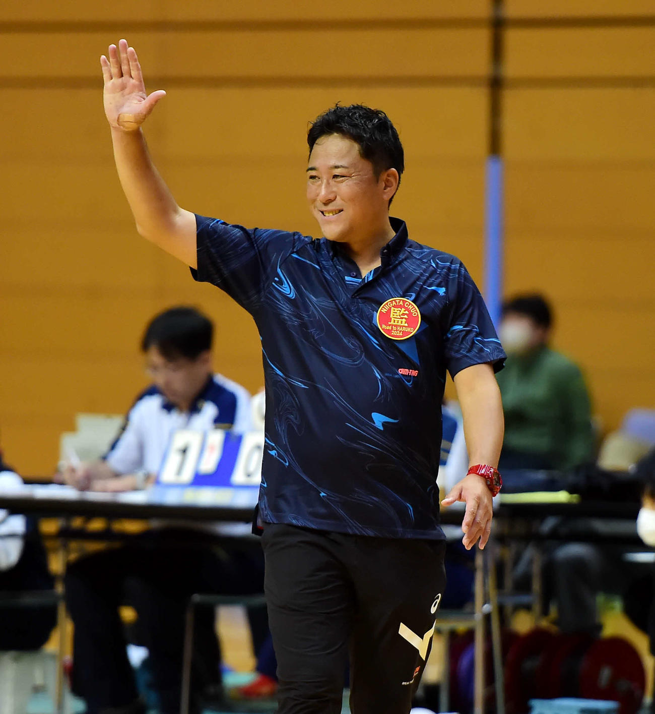 勇退を表明した新潟中央・佐藤監督