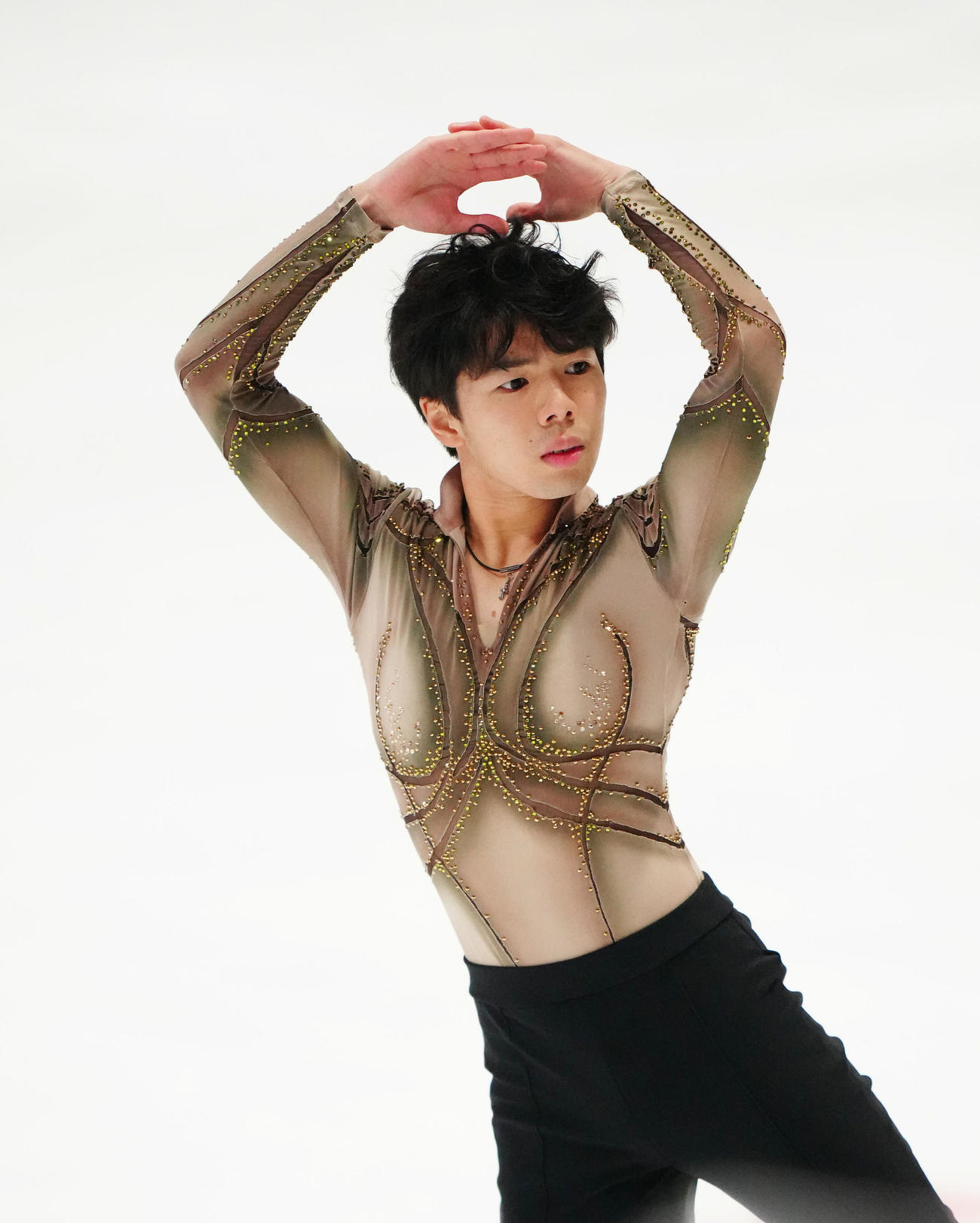 男子フリーで演技する佐藤駿（撮影・江口和貴）