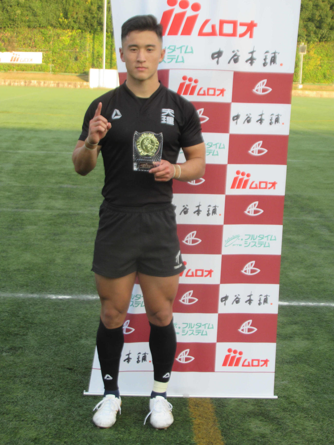 天理大を開幕5連勝に導いた主将のSH北條（撮影・実藤健一）