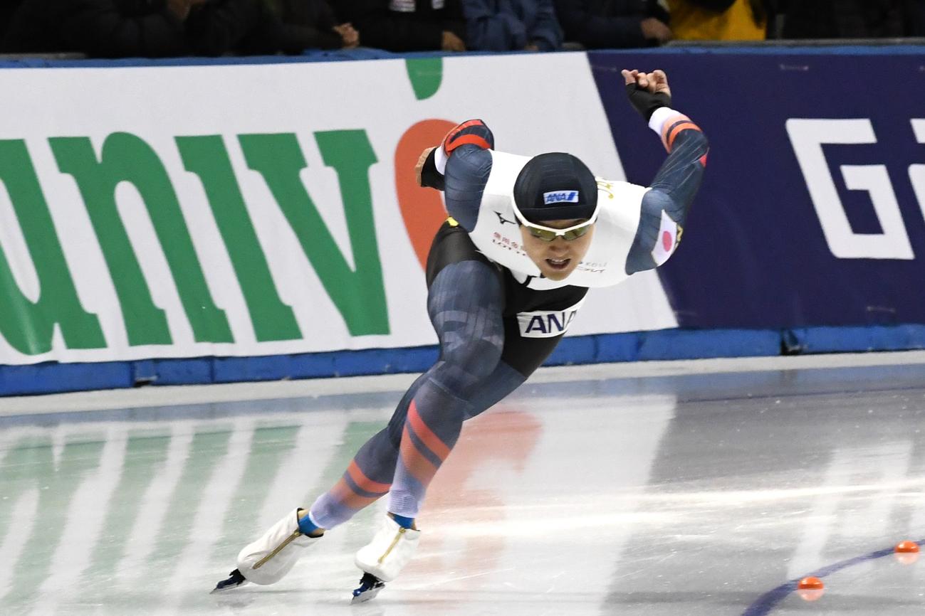 男子500メートル3位の村上（撮影・石井翔太）