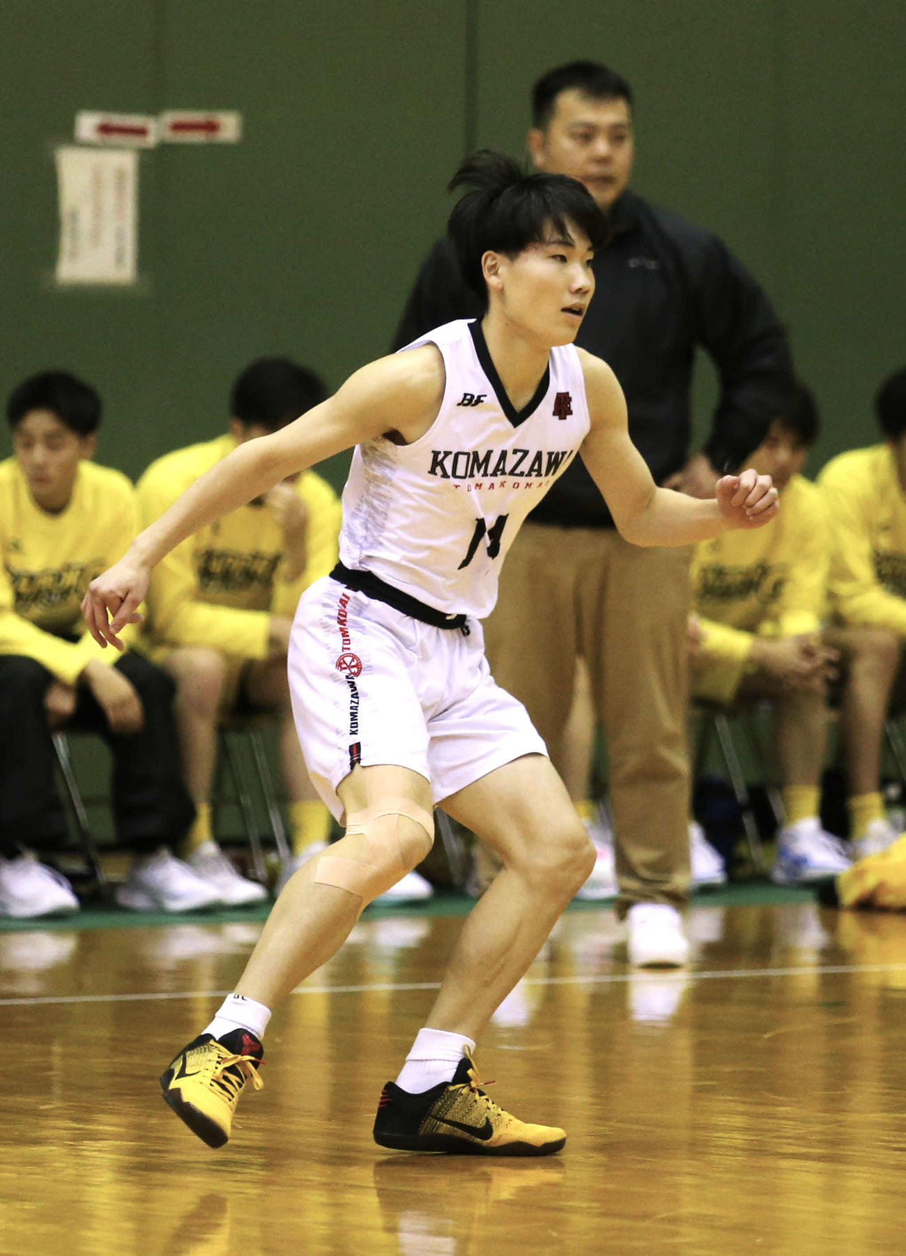 駒田苫小牧の井上は、素早い動きでチームをけん引（撮影・中島洋尚）