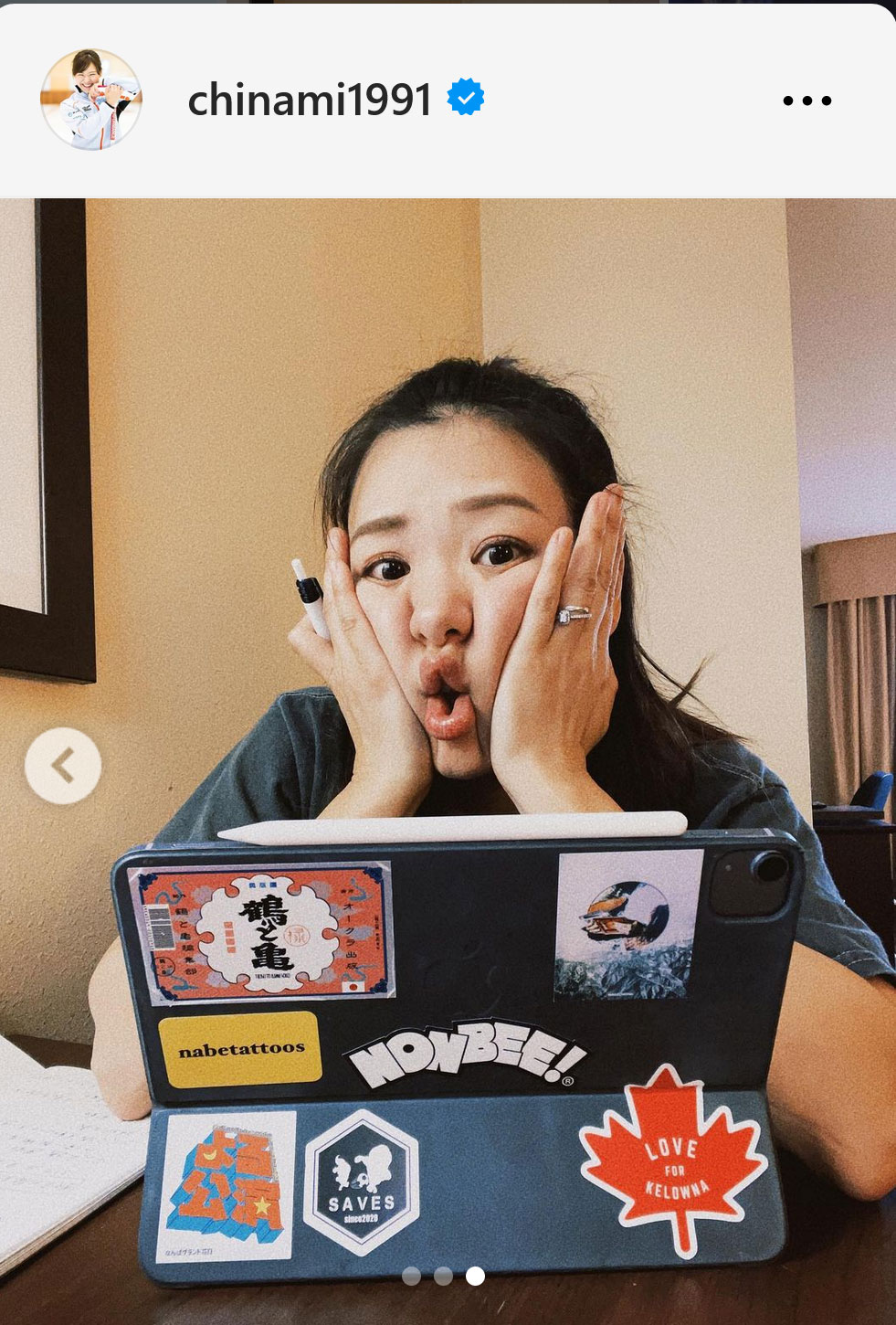 吉田知那美インスタグラムから