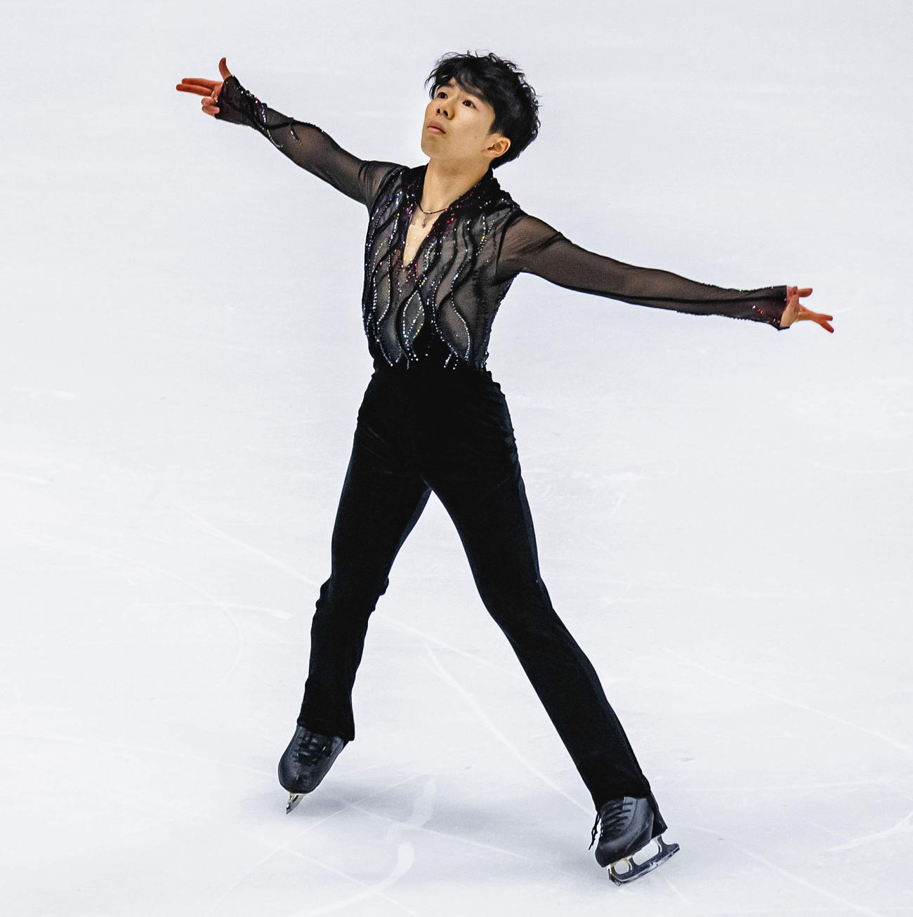 男子SPで2位の佐藤駿（ISU提供・ゲッティ＝共同）