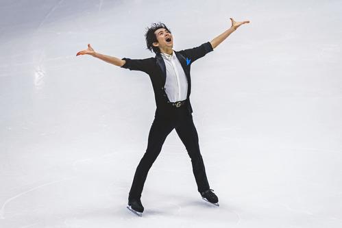 男子SPで4位の島田高志郎（ISU提供・ゲッティ＝共同）