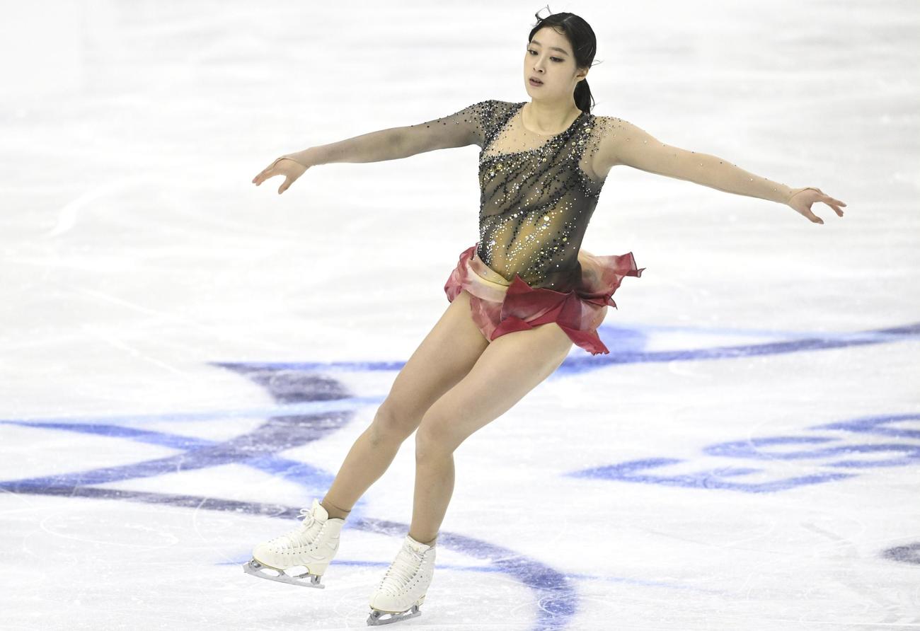 フリーの演技を披露するユ・ヨン（AP）