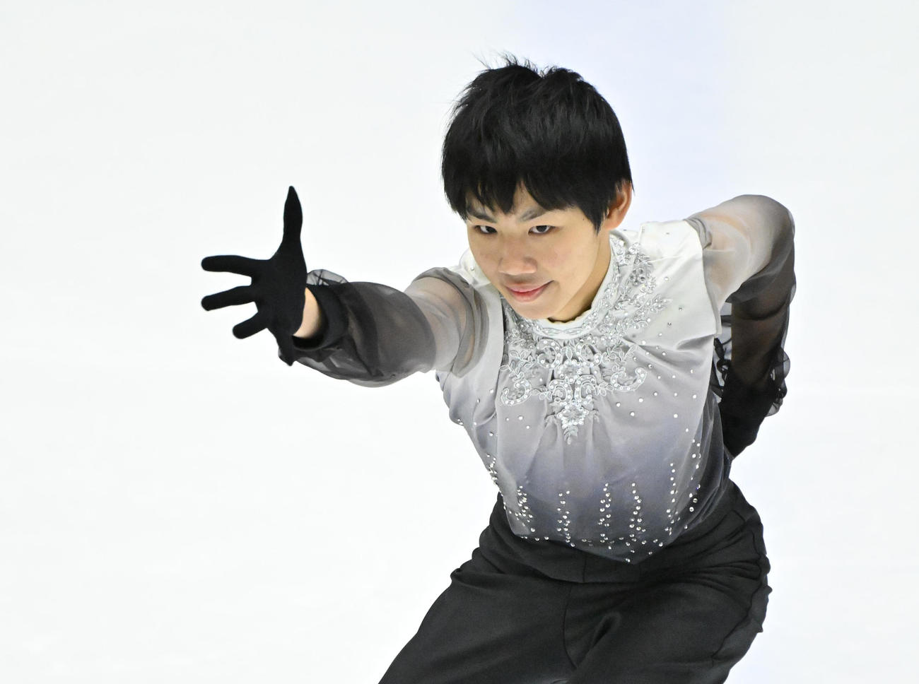 男子ショート　演技を披露する蛯原大弥（撮影・石井愛子）