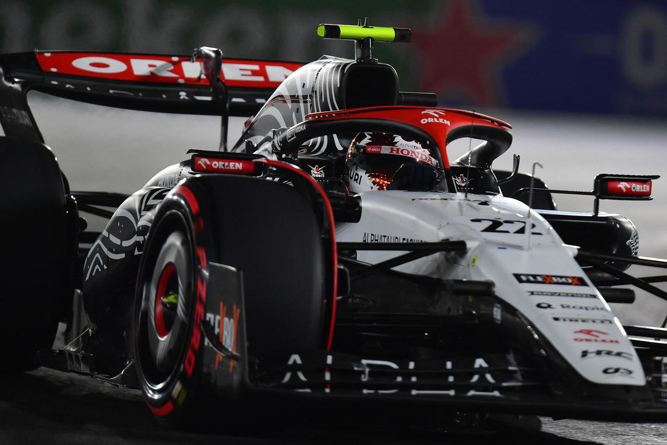 予選に臨んだアルファタウリの角田裕毅（USA TODAY）