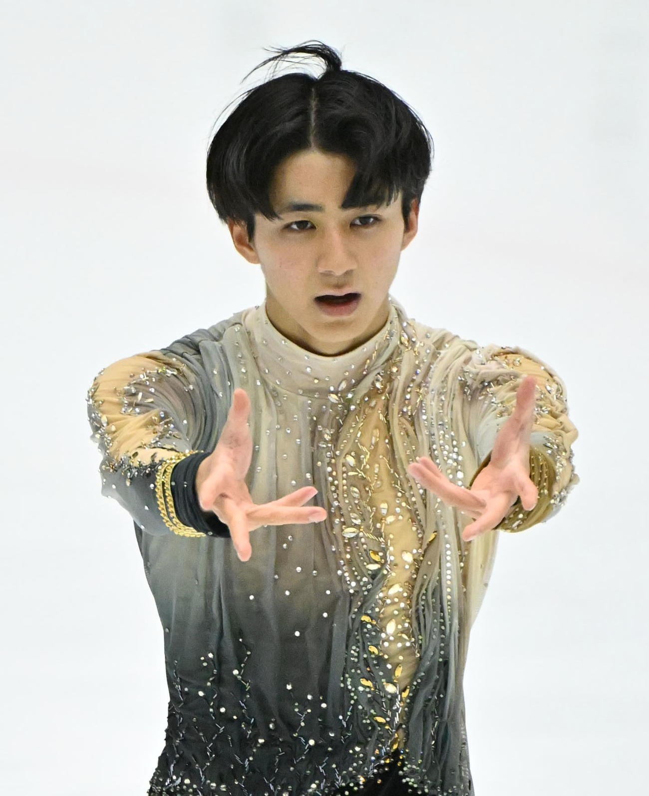 男子フリー　演技を披露する中村俊介（撮影・石井愛子）