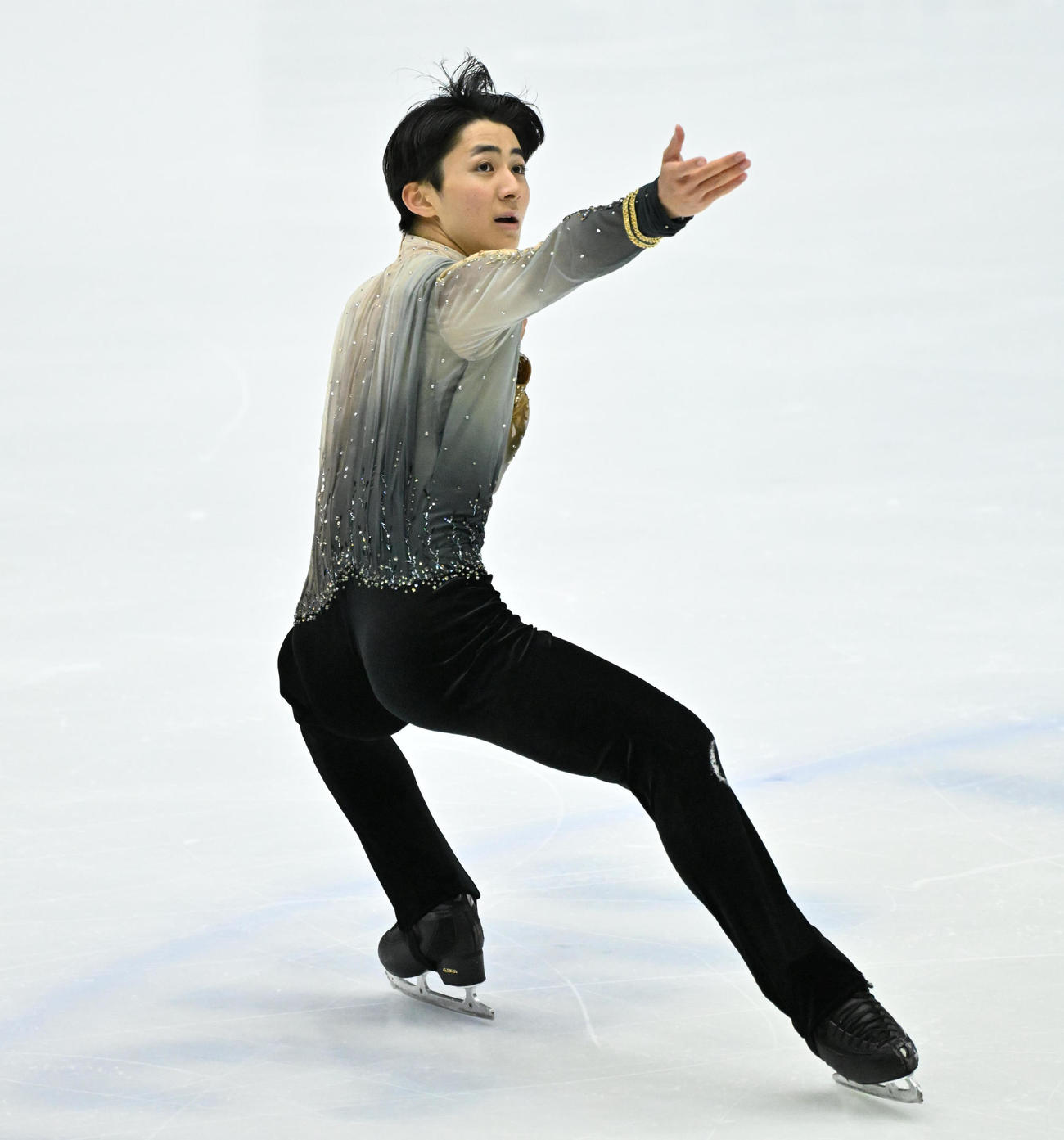 男子フリー　演技を披露する中村俊介（撮影・石井愛子）