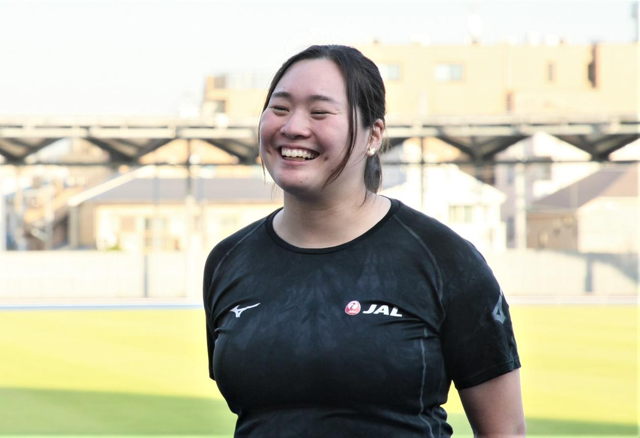 女子やり投げ北口榛花（2023年11月1日撮影）