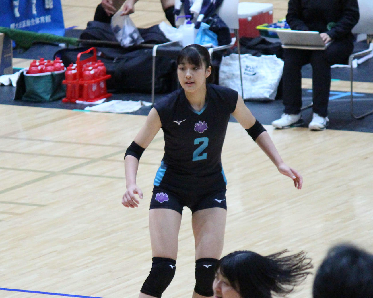 試合に臨む筑波大の佐藤淑乃（撮影・勝部晃多）