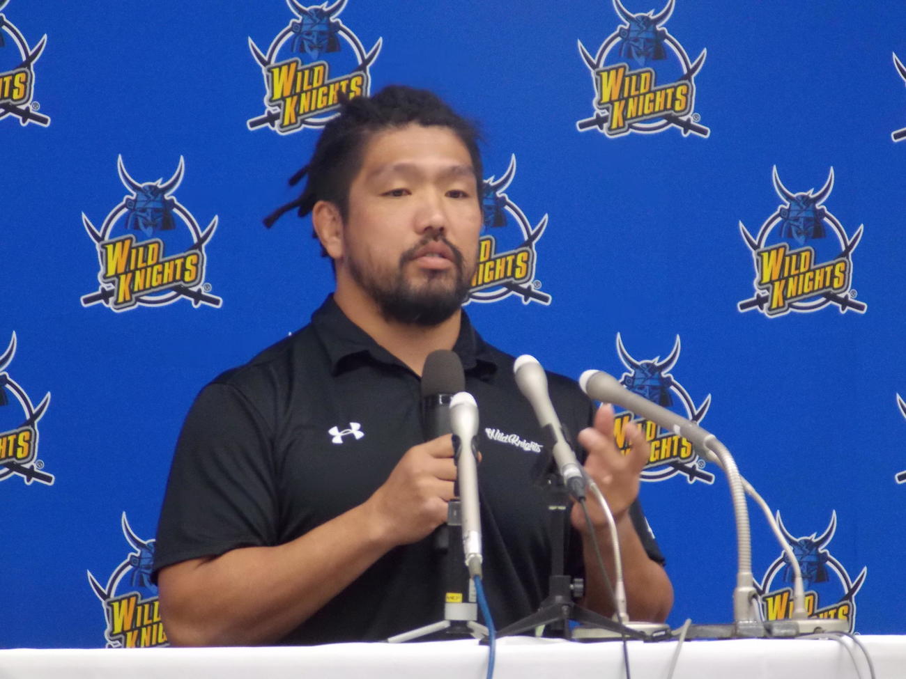 今季限りでの現役引退を表明した埼玉フッカー堀江翔太（撮影・松本航）