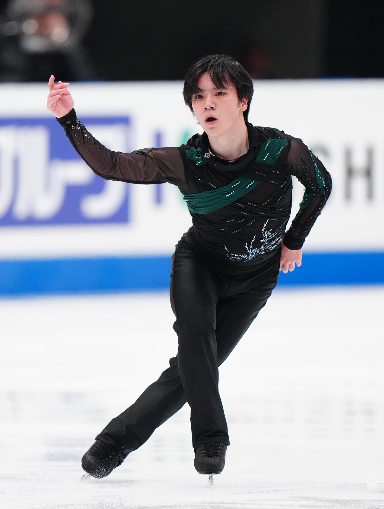 男子フリーの演技に臨む宇野（撮影・江口和貴）