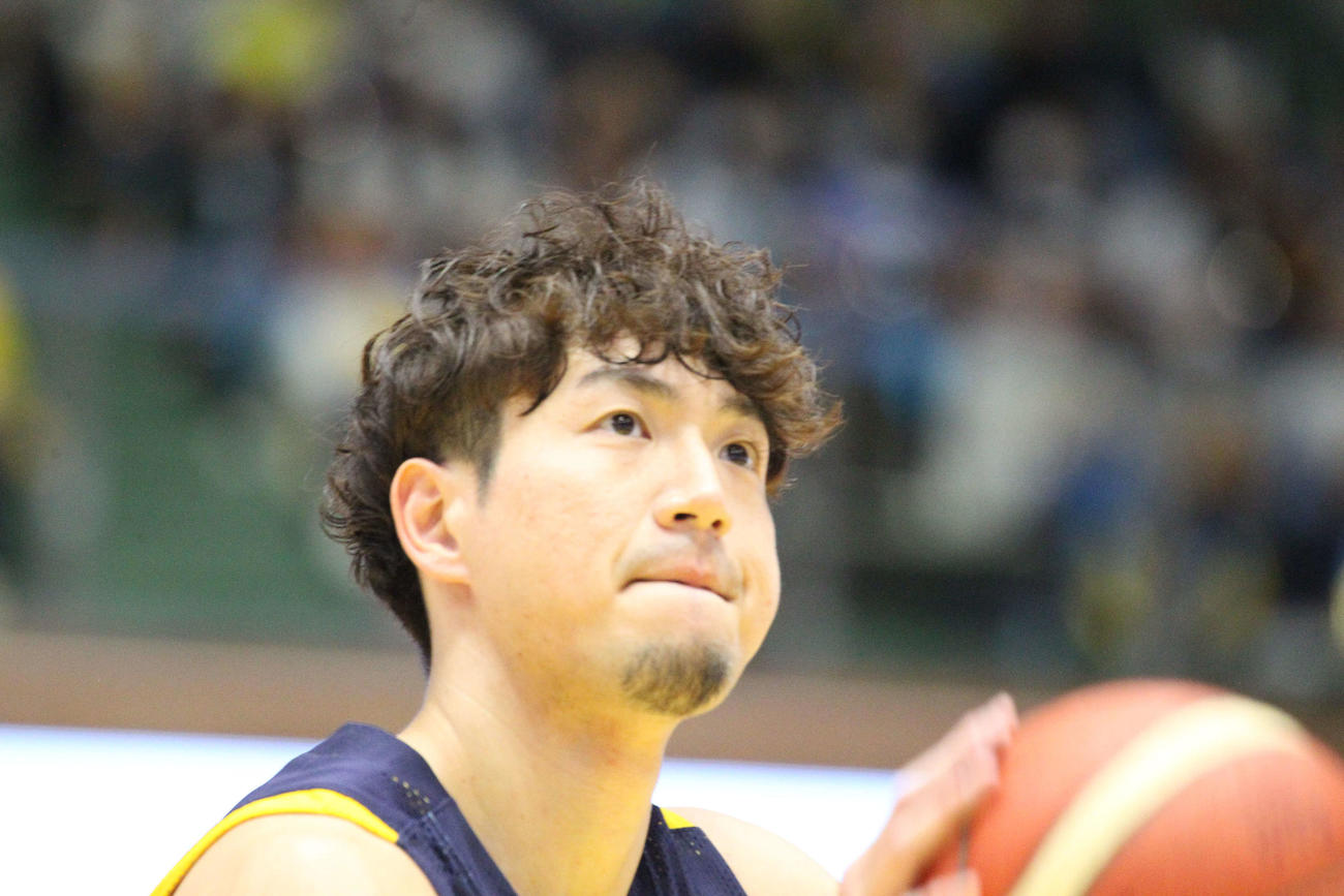 宇都宮対川崎　史上16人目、Bリーグ通算4000得点を記録した宇都宮比江島慎（撮影・沢田啓太郎）