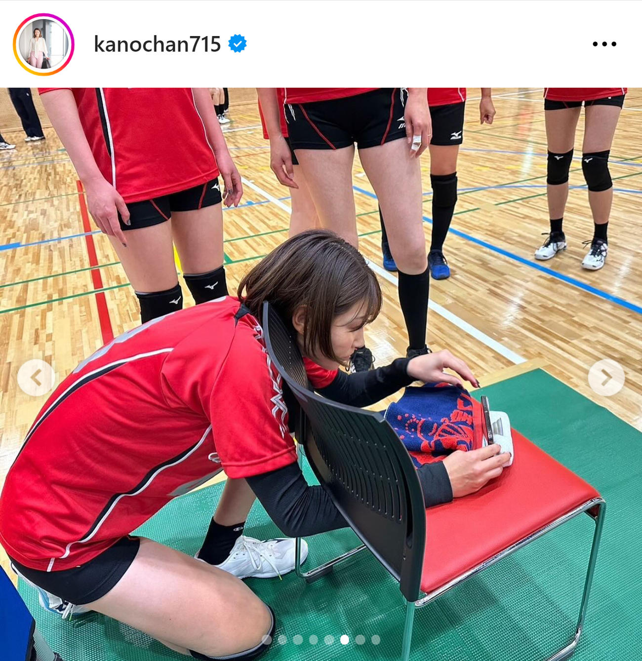 狩野舞子さんのインスタグラムから