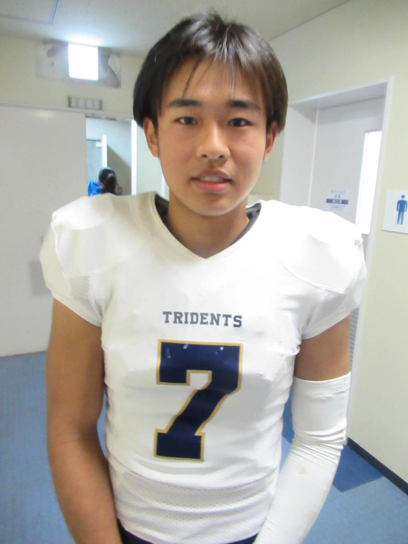 大阪大医学部との“二刀流”1年生DG松田貢（撮影・実藤健一）