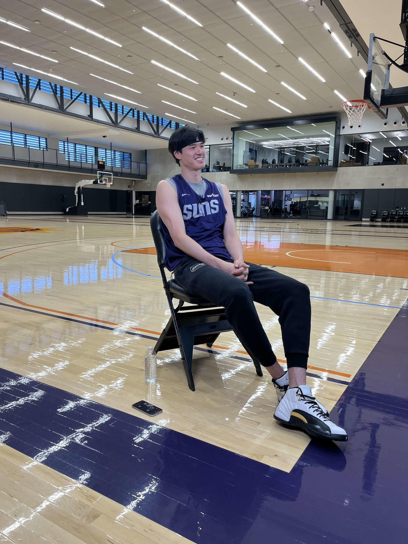 NBAサンズの渡辺雄太（WOWOW提供）