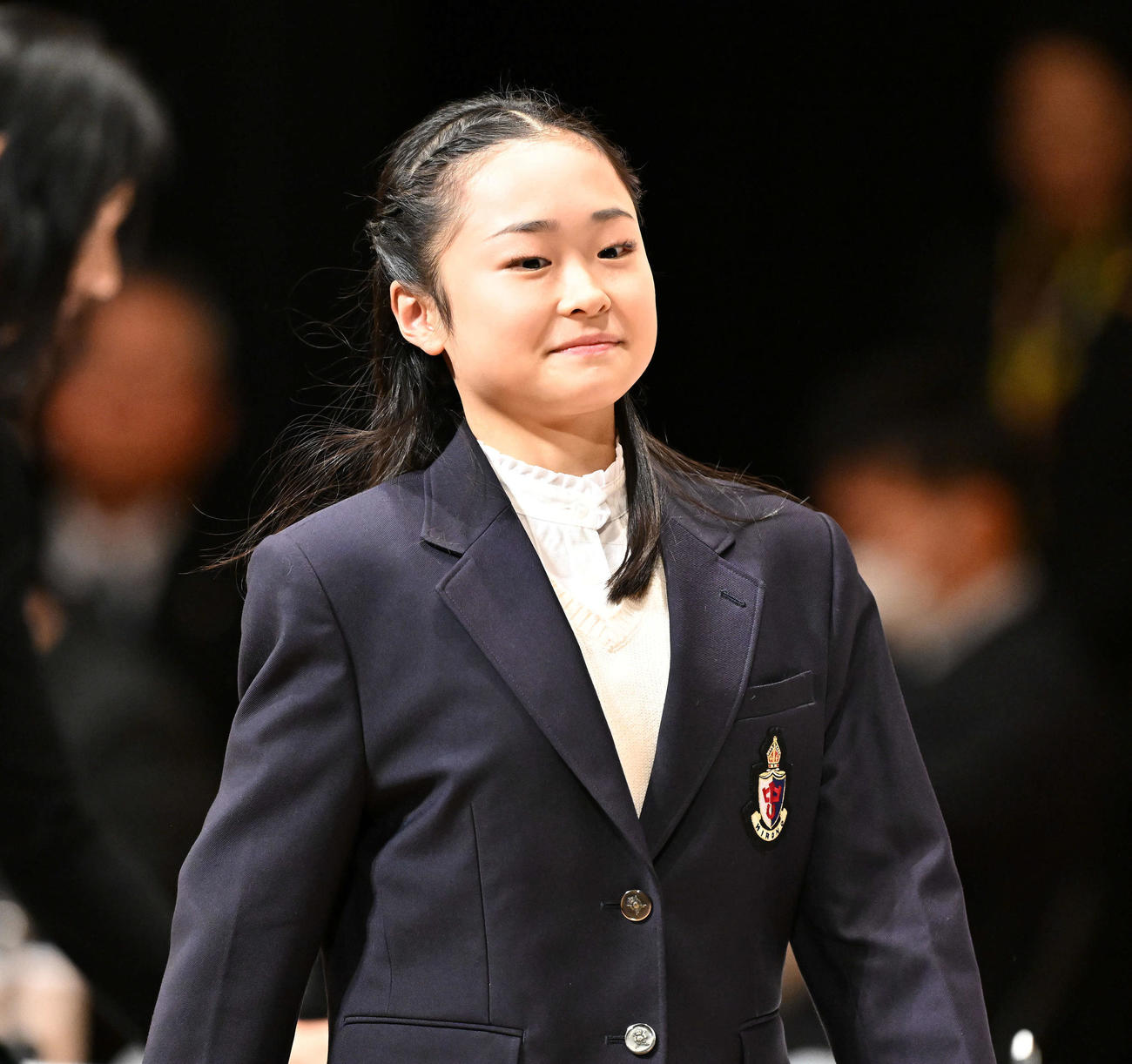 滑走順の抽選を終え引き揚げる島田（撮影・滝沢徹郎）