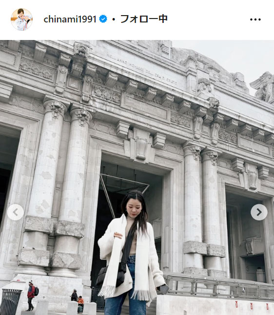 吉田知那美のインスタグラムから