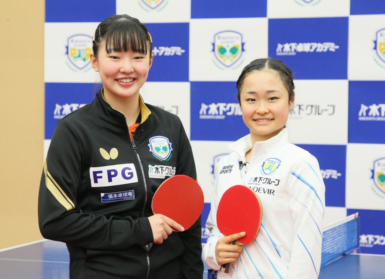 初対談に臨んだ張本（左）と島田（撮影・藤塚大輔）