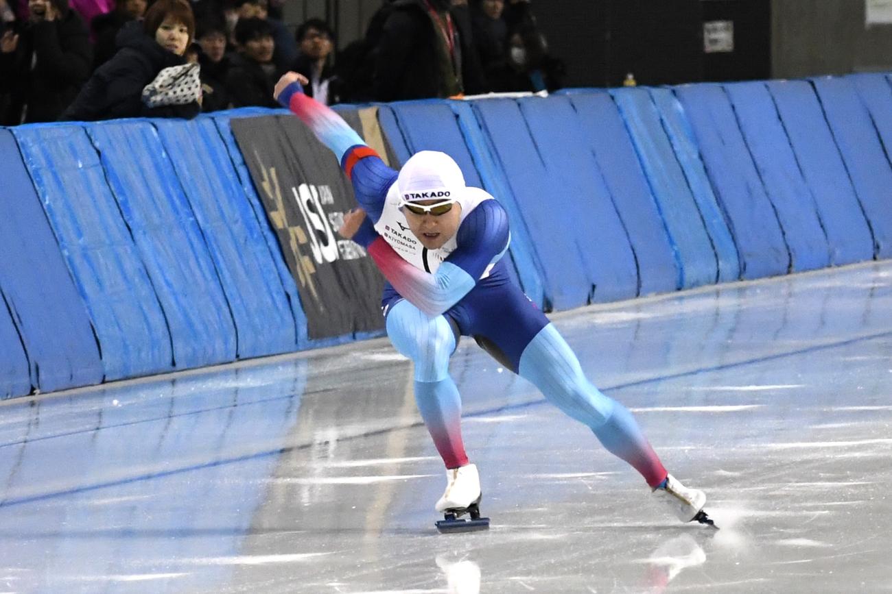 距離別部門男子500で優勝した村上（撮影・石井翔太）