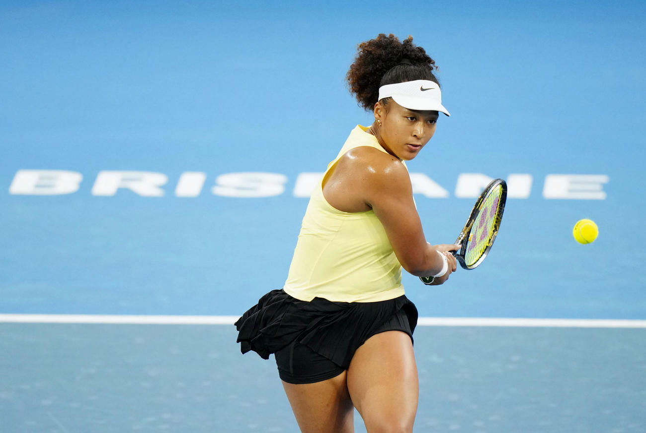 女子シングルス1回戦でタマラ・コルパチュと対戦する大坂なおみ（共同）