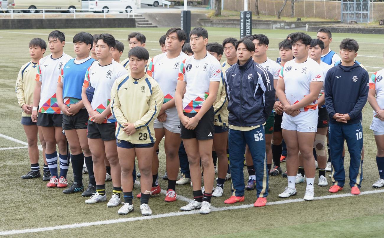 練習を終えた佐賀工・CTB大和（中央）（撮影・佐藤究）