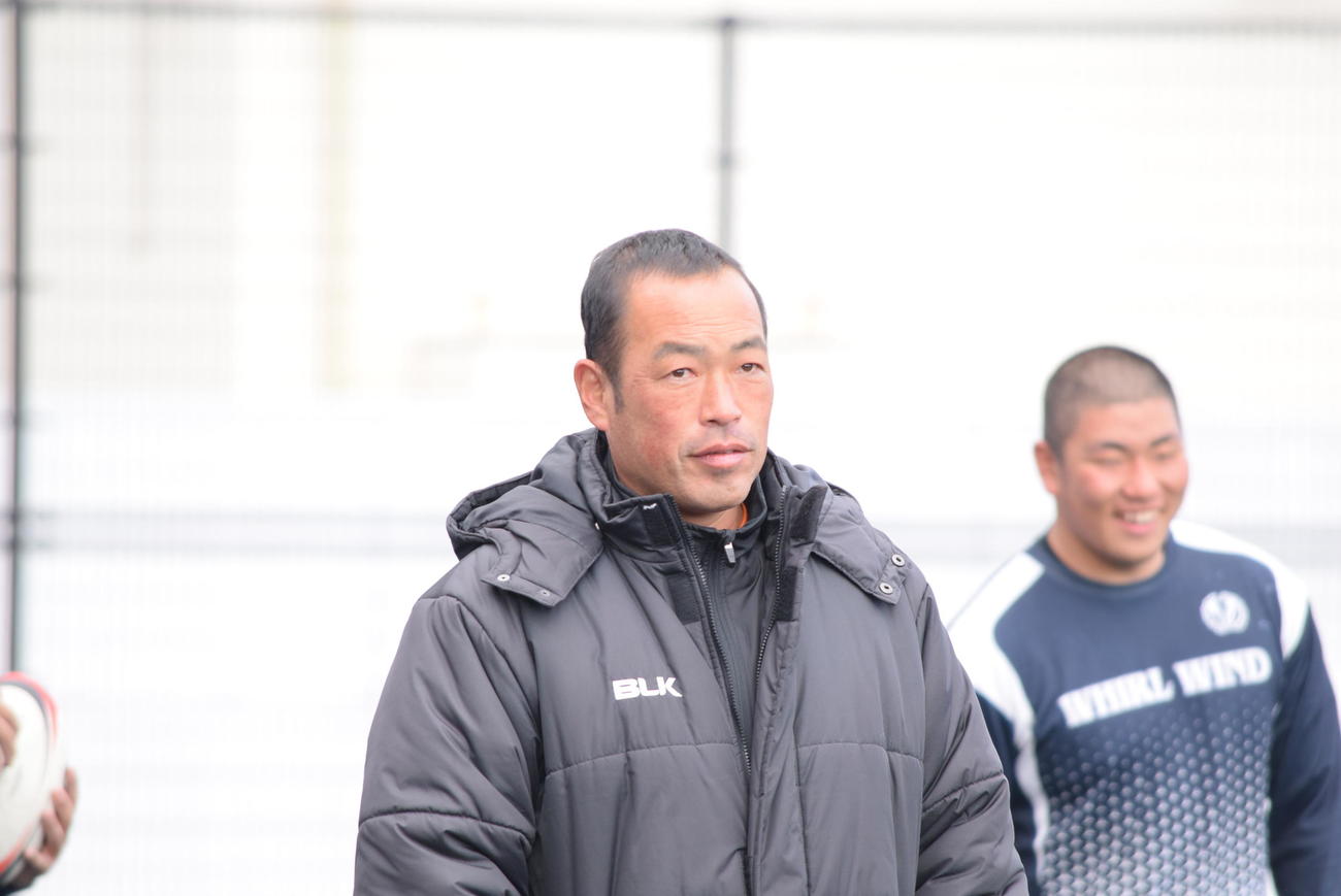 前日練習を行った大阪桐蔭の綾部正史監督（撮影・阪口孝志）