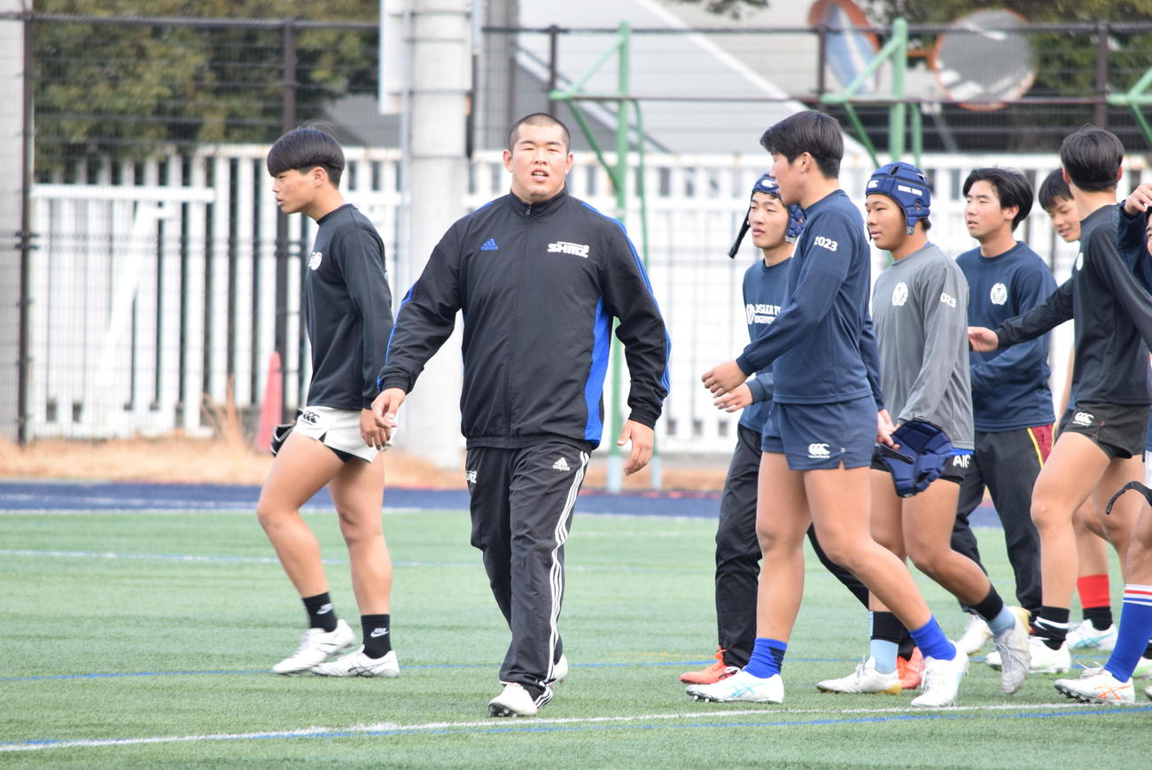 前日練習を行った大阪桐蔭の野村俊介（撮影・阪口孝志）